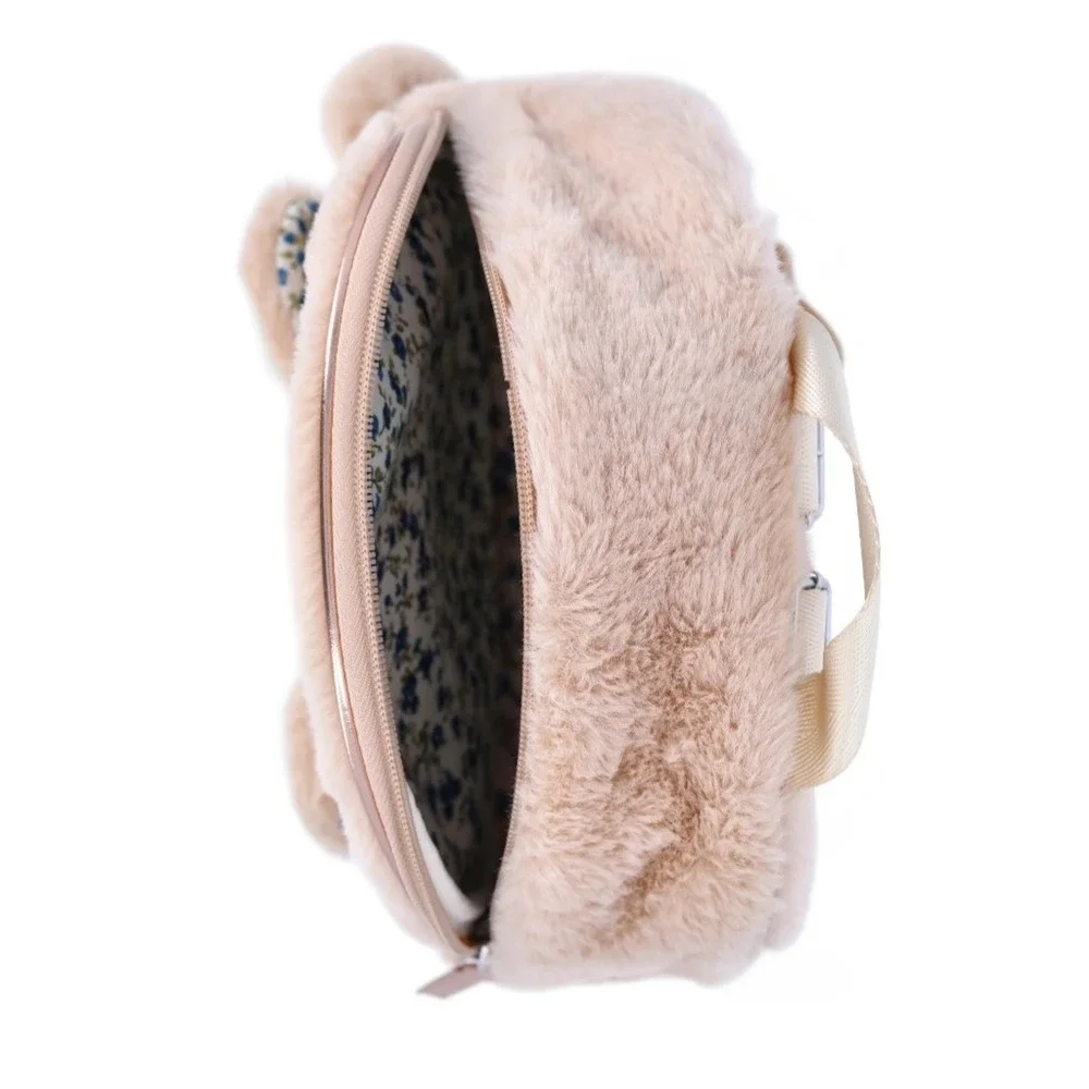 Wonder nation faux fur bear mini backpack NEW